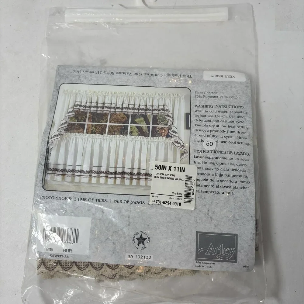Arley‎ Valance Very Berry Burgundy 865 50